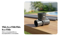 Pool Leg Support Joint Easy Installation Leg and Support Joint Elevated Ground Pool T-Connector No-Tools-Required Fit Frame