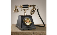 Vintage Rotary Phone Audio Guestbook Antique Inspired Wedding Message Phone Audio Guest Book Telephone Gold Tone Accents