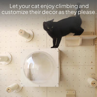 DIY Cat Wall Climbing Board Cat Tree Space Capsule Bed