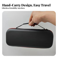 Portable EVA Audio Transmitter Case Carrying Case Shockproof Audio Transmitter Case Storage Case Sturdy Design for Singers, Public Speakers
