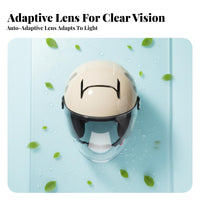Certified Safe Electric Motorcycle Half Helmet Comfortable Fit Sun Protection Helmet Lightweight Design Safe Headwear Quick Release Buckle for Men, Women, Scooter Riders, Commuting