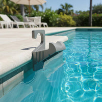 Swimming Piping Support Bracket with Clamp Gray Piping Support Bracket Heavy-Duty