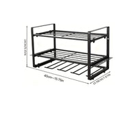 Three Tier Tool Holder Metal Storage Rack Powder Coated for Workshop