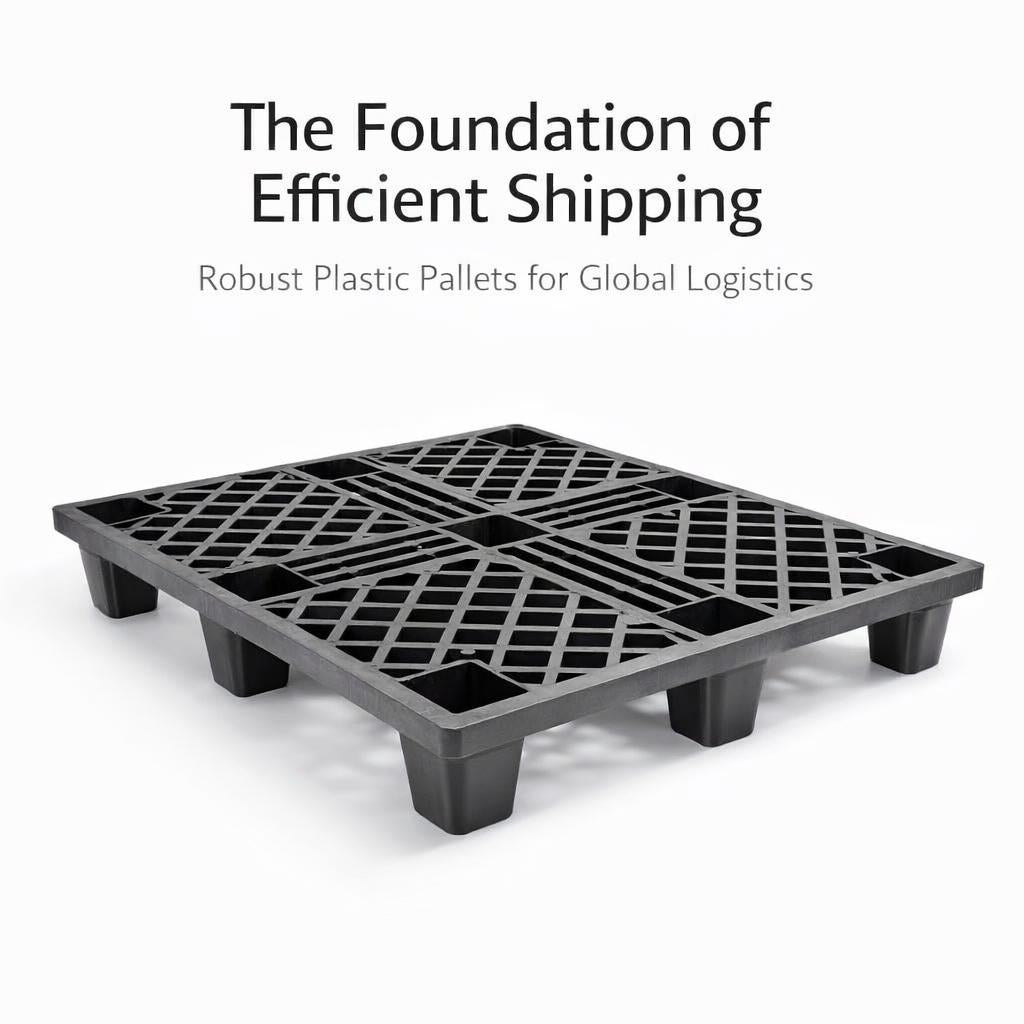 Heavy Duty Grid Pallets for Industry, Floor Pallet Storage, Warehouse Storage, Logistics Transport, Reinforced Nine Leg Type