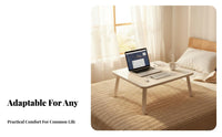 Portable Foldable Laptop Table Multi-Purpose Foldable Laptop Tray with Device groove Large Surface Lap Desk Lightweight for Students, Adults, Remote Workers, Dorm Room, Bedroom, Home Office, Sofa
