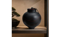 Decorative Celestial Jar Moon Lid Jar Compact Glazed for Tea Room