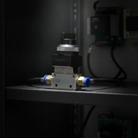 Aluminum Alloy Pneumatic Valve with Button Compact Push Button Valve Momentary 13mm Thread for Automation Projects