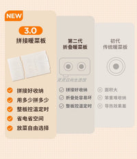 110V拼接暖菜板出口美国可折叠热饭菜板保温板家用多功能加热垫盘