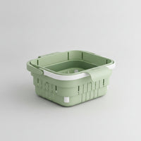Retractable Sink Drain Basket Foldable over-the-Sink Strainer Basket Hanging Plastic Compact for Small Kitchen