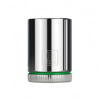 Heavy-Duty Hex Socket with Green Band Compact Socket with Knurled Grip for Workshop