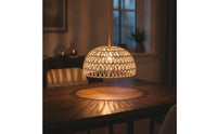 2 Pieces Woven Lampshade Cover Boho Open Lattice Lampshade Coastal Pendant Light Shade for Creative Hobbyists