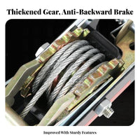 Safety Latch Hooks Double Hook Cable Puller Hardened Steel Construction Heavy Duty Wire Rope Tensioner Non-Slip Handle for Workshops
