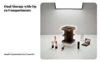 Multitier Design Tiered Makeup Display Space-Saving Tiered Storage single-tier Multifunctional Cosmetic Organizer Large Capacity for Students, Teenagers, Office Workers, Dressing Table, Countertop, vanity table, Bedroom
