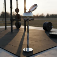 Stainless Steel Stand Outdoor Training Adjustable Chalk Dispenser Excellent Grip for Weightlifters, Lifters