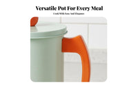 Oil Drain Drainer Rack Deep Fryer Pot with Basket Food-Grade Material Multifunctional Cooking Pot Works on All Stovetops Japanese Design Tempura Fryer Even Heating for Home Cooks, Beginners, Kitchen