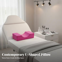 Removable Washable Cover U-Shaped Lash Pillow Soft Breathable Material Ergonomic Eyelash Extension Pillow Skin-Friendly for Spas