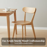 Solid Wood Construction Wooden Stool with Backrest Central-Century Modern Aesthetic High-Back Side Chair Ergonomic Design Kitchen Seating Easy to Clean for Restaurant Owners, Homeowners, Office Workers, Dining Room, Cafe