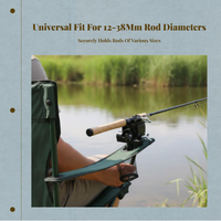 Fishing Rod Stand, Secure, Multi-Function, Outdoor