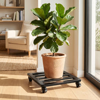 Rolling Greenery Mover Swivel Greenery Mover with Wheels Wheeled Mobile Planter Tray for Gardeners, Homeowners