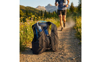 Running Vest Backpack Zippered Pockets Sleeveless Vest Backpack Elastic Lacing Outdoor Gear for Hiking, Bicycling
