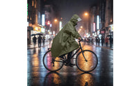 Tear-Resistant Material Hooded Rain Poncho Lightweight Waterproof Rain Poncho Backpack Cover Hooded Raincoat Adjustable Hood