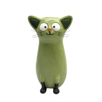 Whimsical Cat Vase Compact Decorative Ornament Playful for Bedside Table