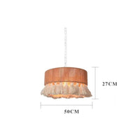Bohemian Tassel Hanging Light Retro Design Boho Bell Hanging Lamp for Restaurant