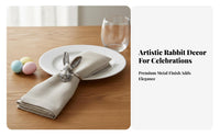 Hare Napkin Holder Elegant Design Bunny Napkin Holder Sturdy & Reusable for Event Coordinators, Restaurant Owners, Holiday Parties, Banquets