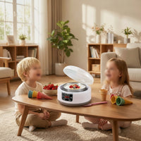 Digital Yogurt Maker with Stainless Steel Pot Electric Automatic Yogurt Maker Compact Fermentation Machine Adjustable for Home