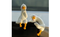 2 Pieces Dashboard Duck Adorable Car Duck with Display Hook Adorable for Drivers