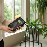 Waterproof Battery Cover Bag Long-Lasting Motorcycle Bag with Transparent Panel Abrasion-Resistant Motorcycle Storage Pouch High-Strength for Commuters