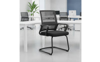 Mesh Office Chair Breathable Cantilever Chair Ergonomic Furniture for Professionals, Students, Conference Room, Reception Area