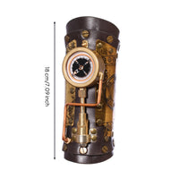 Wrist Bracer with Compass Steampunk Bracer Industrial Arm Cuff for Cosplayers, Larpers, Cosplay, Halloween, Costume Parties