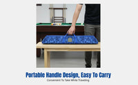 Triangle Cue Case, 6-Slot Billiard Cue Bag, Genuine Leather, Camouflage Design, Compatible with 9sphere