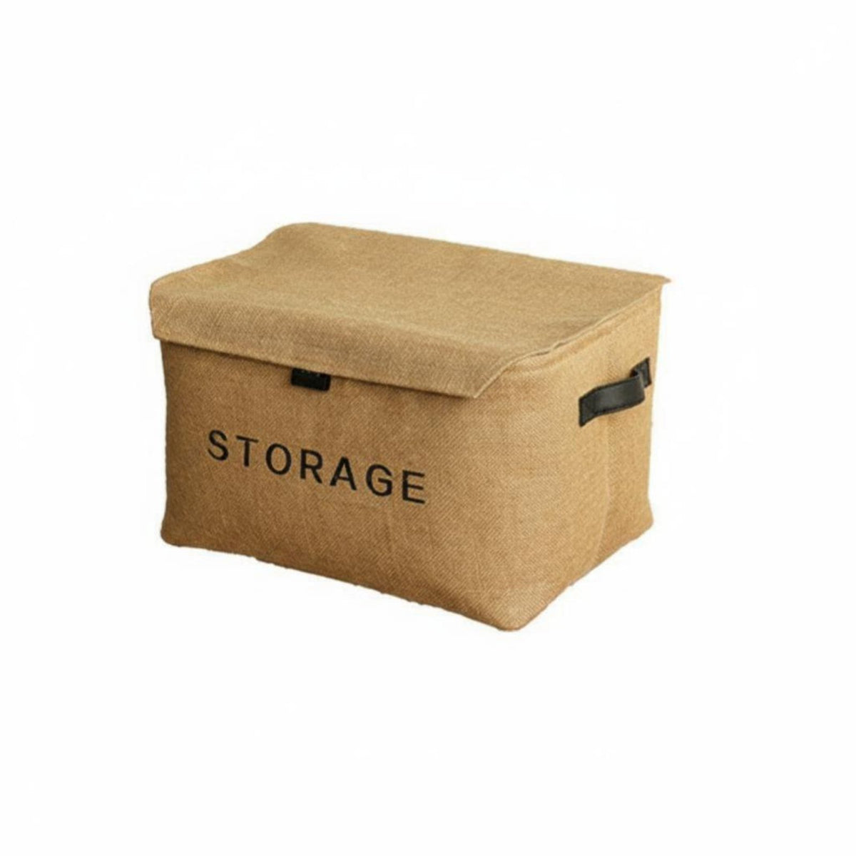 foldable Lidded Box Large Capacity Lidded textile container particlesresistant for Under Bed