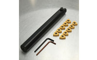 Replaceable Tip Turning Tool Holder Matte Black Tool Holder with Inserts High Precision for Machinists