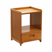 Space-Saving Design Multi-Compartment End Table Spacious Tabletop Nightstand Modern Design Small Cabinet Easy to Assemble for Apartment Dwellers, Students, Homeowners, Living Room, Bedroom, Study