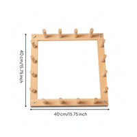 Yarn Winding Frame Square Yarn Winder with Pegs Weaving Frame with Pegs Sturdy Weaving Ball Winder Small for Knitters, Knitting