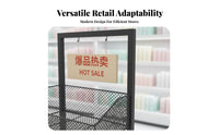 Quick Assembly Cosmetics Display Unit Stylish Design Multi-Layer Display Shelf Flat Pack Mobile Merchandise Stand No Tools Required for Shopkeepers, Retail Managers, Convenience Shop S, Temporary Shops, Countertops, Farmers Markets