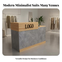 Small Shop Checkout Counter Minimalist Design Ier Table Sturdy Construction Checkout Counter for Cashiers, Business Owners, Hotels, Salons, Office