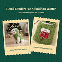 Dog Clothes Warm Fleece Puppy Vest Christmas Soft