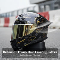 Complete Headgear Multi-Season Full Face Impact Resistant for Men, Motorsport Activities