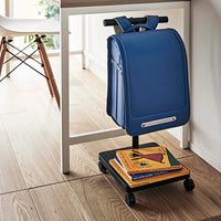 Mobile Backpack Rack, Simple Floor-Standing Storage Shelf with Wheels