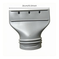 Flat-Mouth Exhaust Duct Connector Raised Rib Air Conditioning Exhaust Vent Adapter Material Air Conditioning Duct Adapter