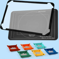 Storage Boxes with Foldable Puzzle Mat and Sorting Trays for Adults, Portable Roll with Adjustable Stand for Indoor Puzzling