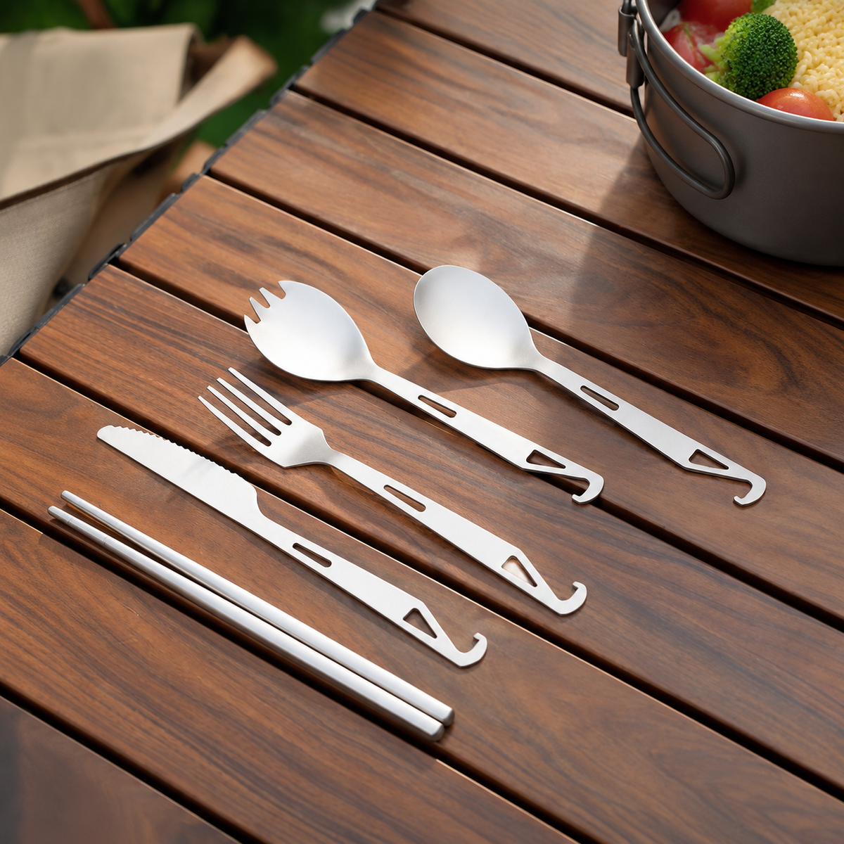 camping cutlery set