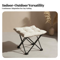 Foldable winged Chair foldable Design Camping Seat Lightweight Portable Seating Easy Setup for Campers, Glampers, Sports Fans, Campsite, Outdoors, outdoor meal gathering, rearyard