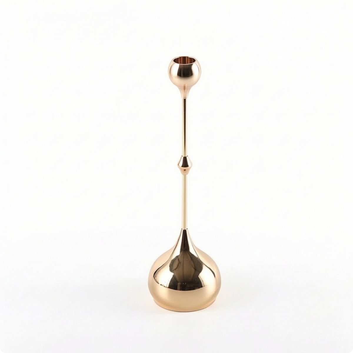 Teardrop Candle Holder Glossy Decor Freestanding for Tabletop