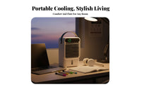 USB Air Cooler Fan Humidifier Three Speeds Timer for Workspace