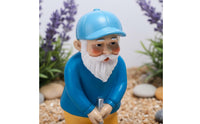 Sport Dwarf Figurine Outdoor Decoration Golfer Gnome Figurine Weather Resistant